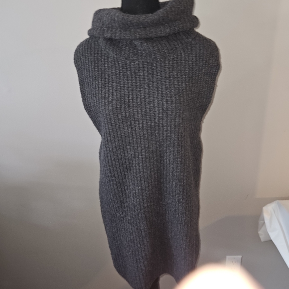 Cozy Free People knit tunic sweater vest, 90s ,Y2K,  cottage, grandma, fairy - Picture 1 of 8